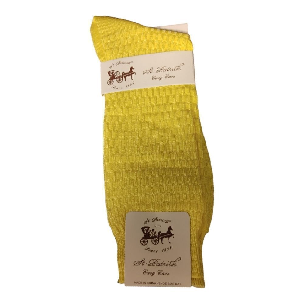 MEN'S ST. PATRICK SILKY DRESS SOCKS FASHION COLORS